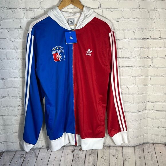 Adidas Philippines Unique Red White Blue Full-Zip Track Jacket size XXL READ - Picture 1 of 10